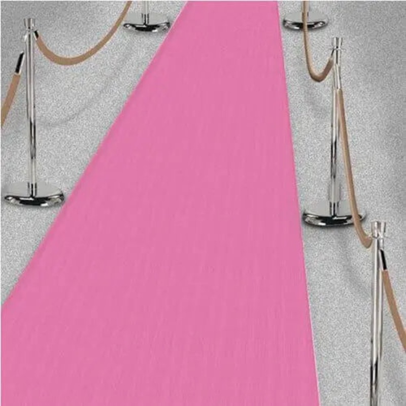 Bridal Shower - "A Day in Paris" Pink Floor Runner (1ct)