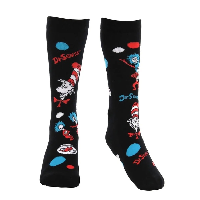 Dr. Seuss - "The Cat In The Hat" Pattern Kids Socks