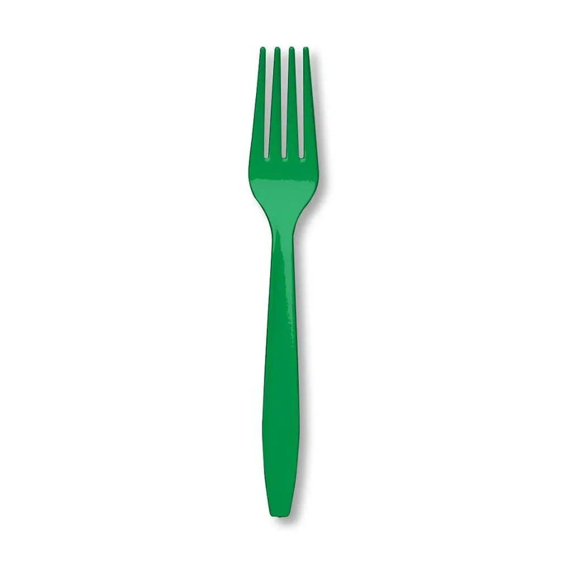Emerald Green Plastic Forks (24ct)