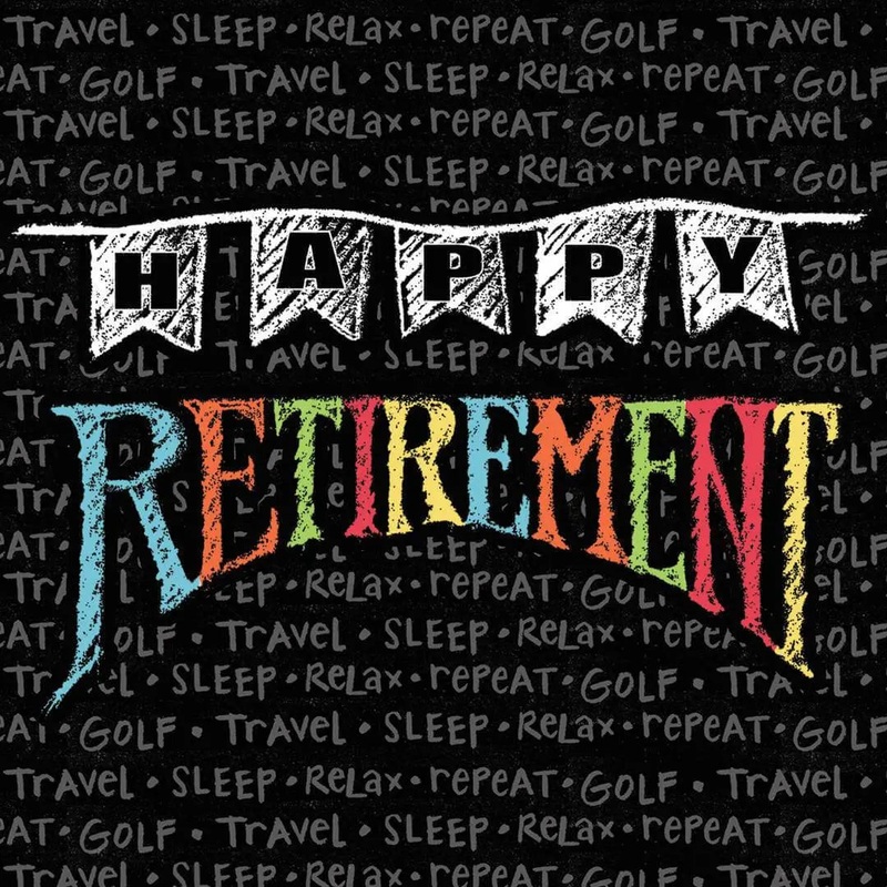 Retirement Chalk Beverage Napkins (16ct)