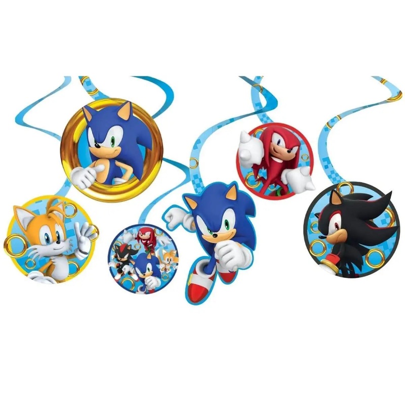 Sonic the Hedgehog - Spiral Decorations (12pcs)