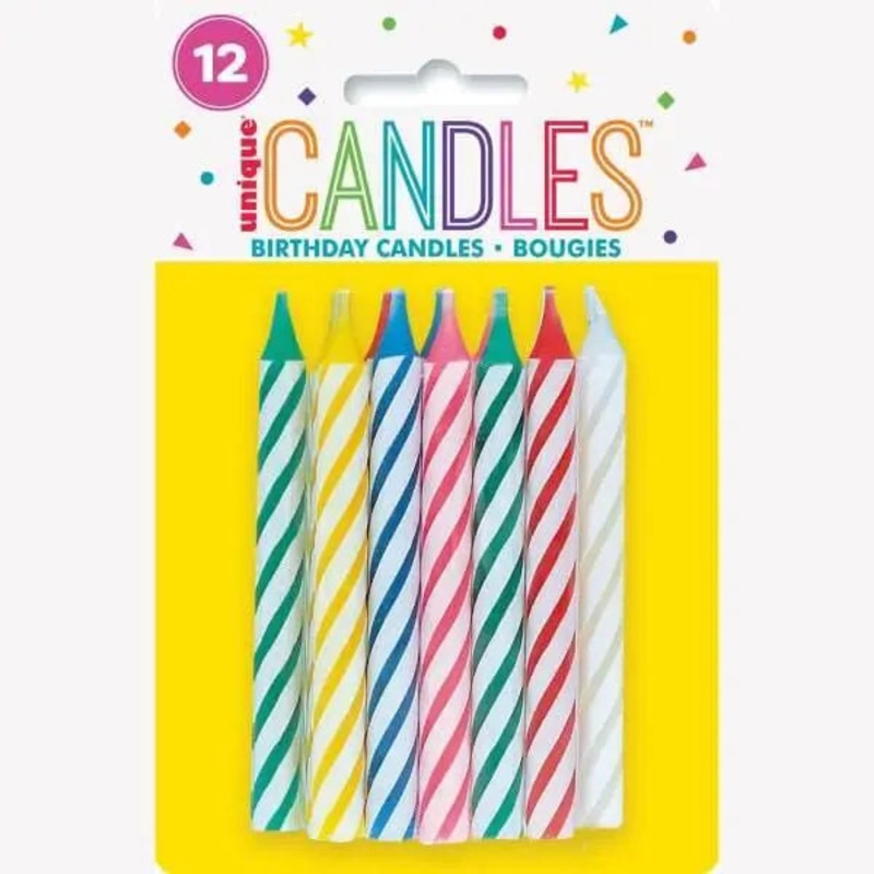 Spiral Birthday Candles (12ct)