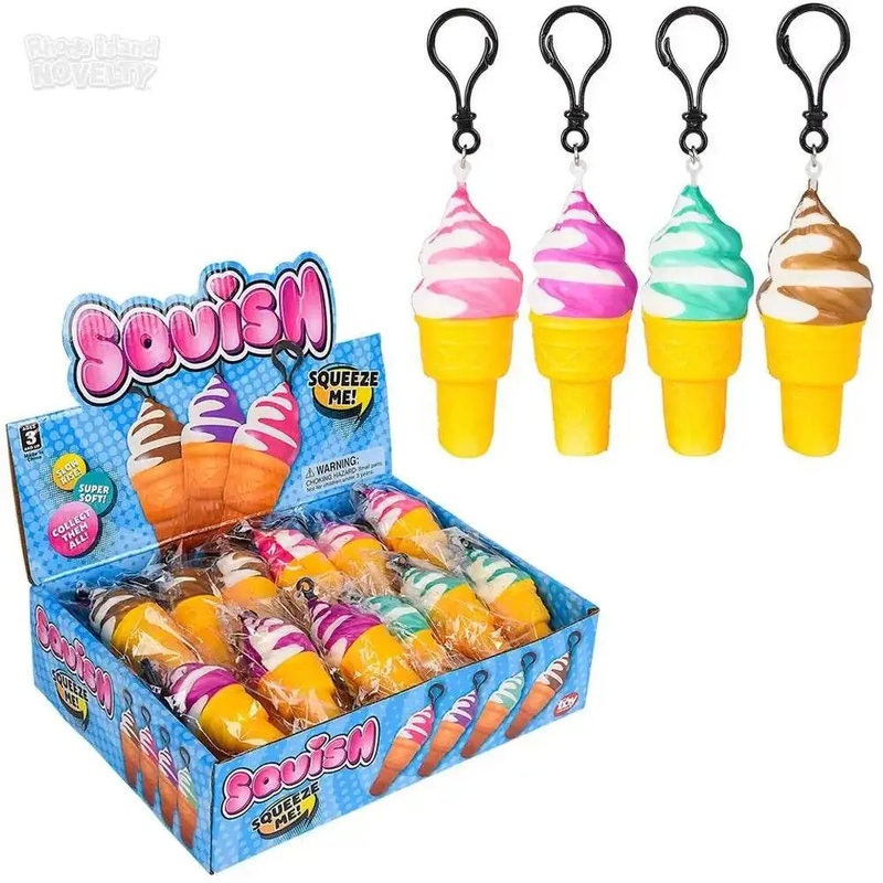Squish Ice Cream Cone Clip On (1 Each)