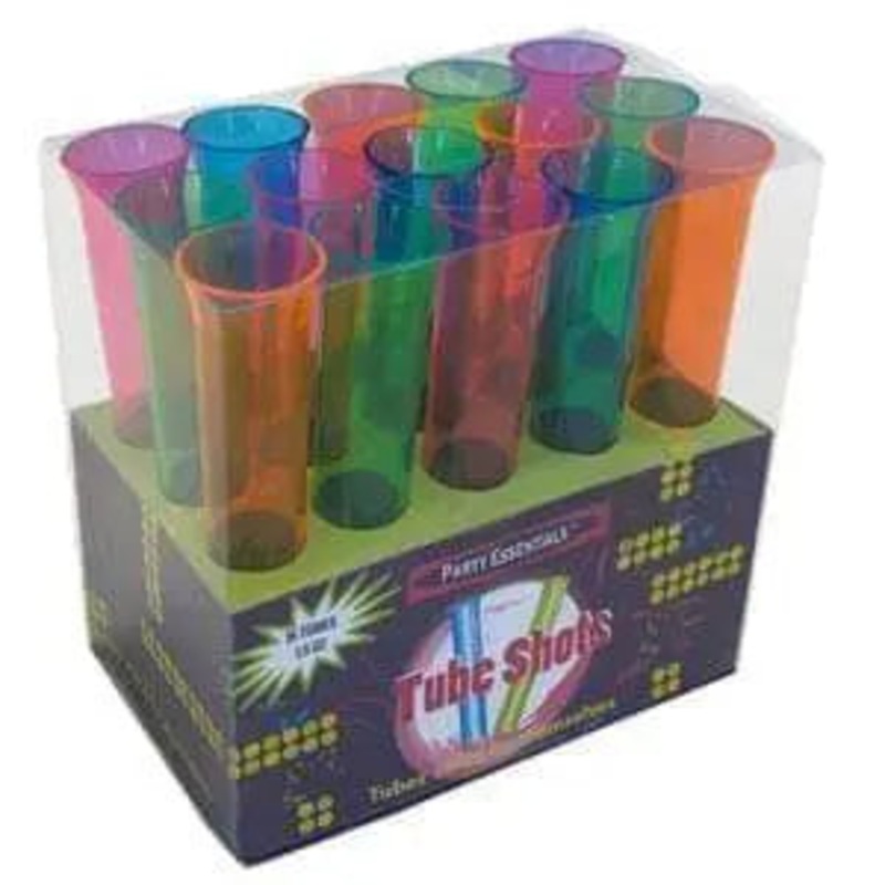 1.5oz Neon Tube Shot Box (15ct)