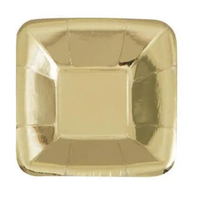 5" Gold Foil Appetizer Plates
