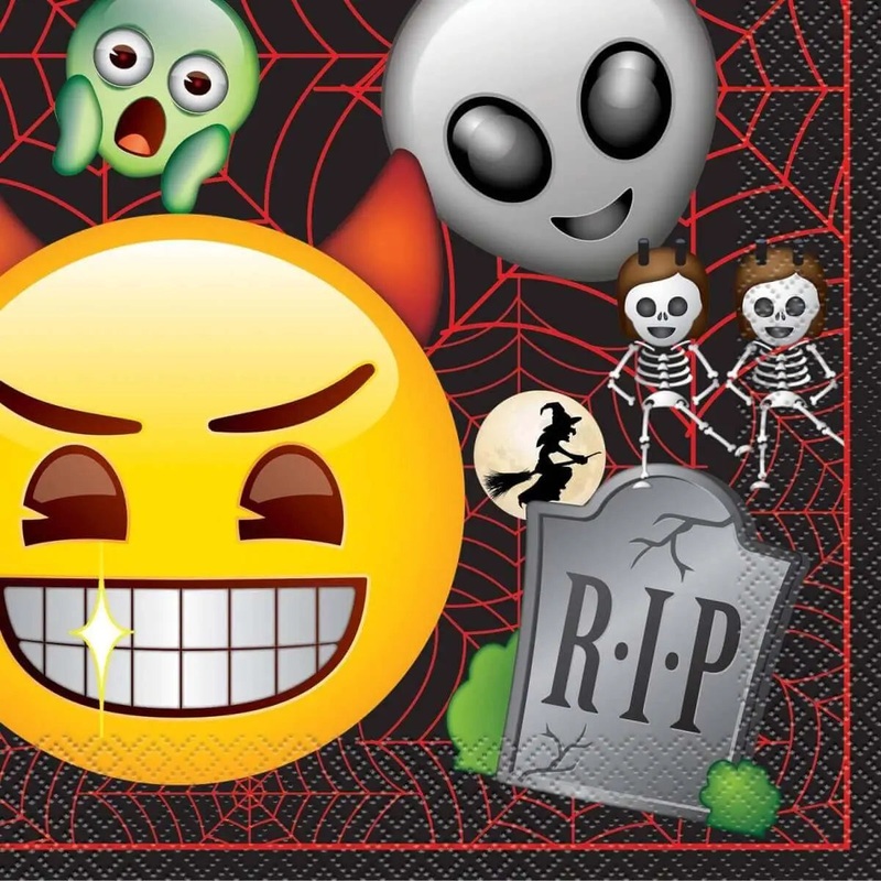 6.5" Emoji Halloween Paper Luncheon Napkins (16ct)