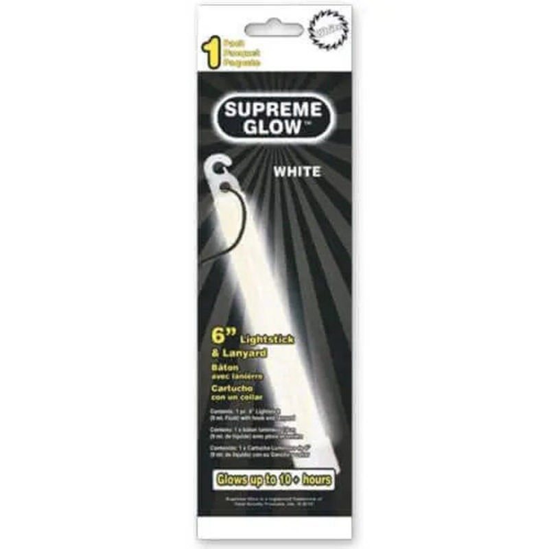 6" White Glow Stick