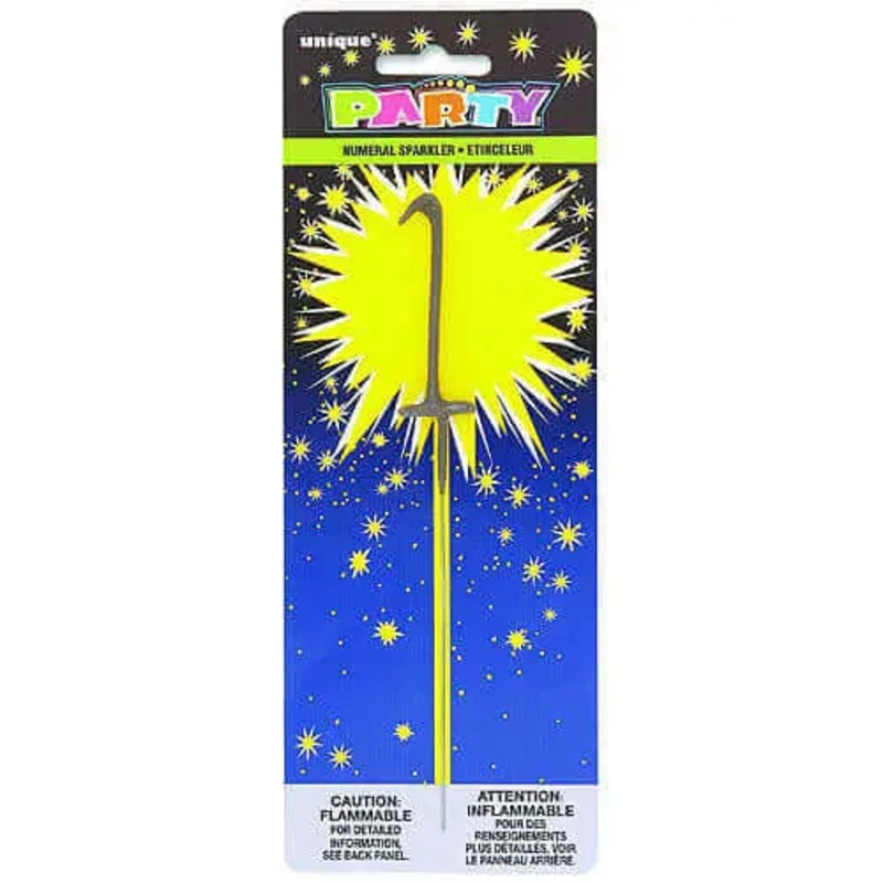7" Number '1' Sparkler