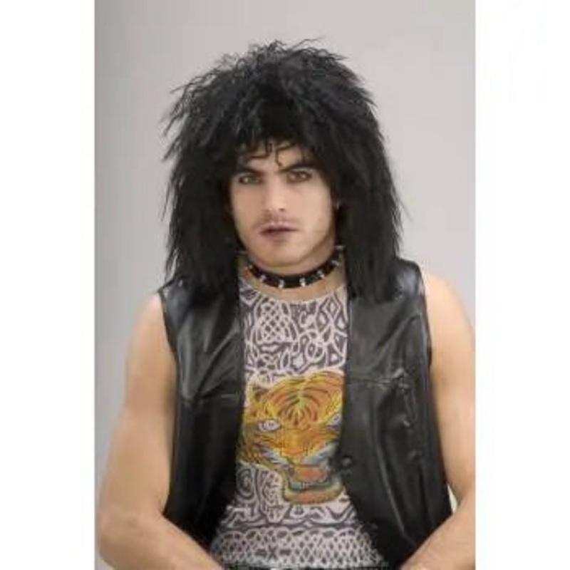 80's Rock Star Wig - Black