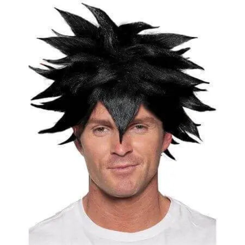 Anime Black Spiky Wig