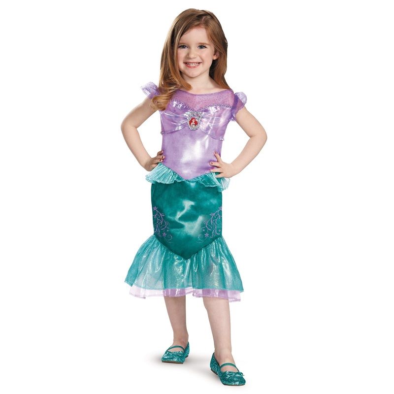 Disney The Little Mermaid Ariel Classic Costume for Toddlers, Purple and Turquoise Dress