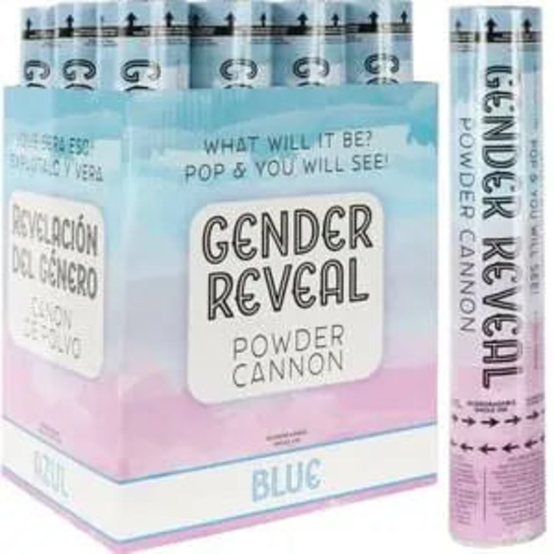 Gender Reveal - 12" Blue Powder Cannon (1 each)