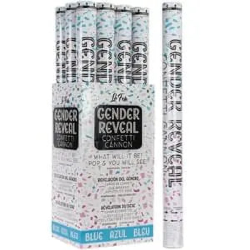 Gender Reveal - 24" Blue Confetti Cannon (1 each)