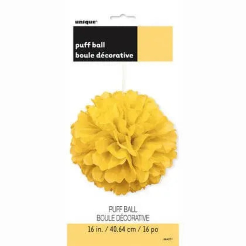 Puff Decor 16" Sun Yellow