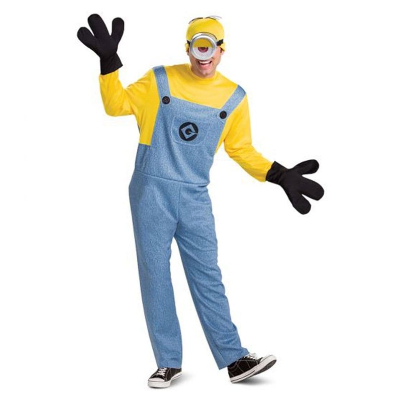 Stuart Deluxe Costume for Adults, Minions