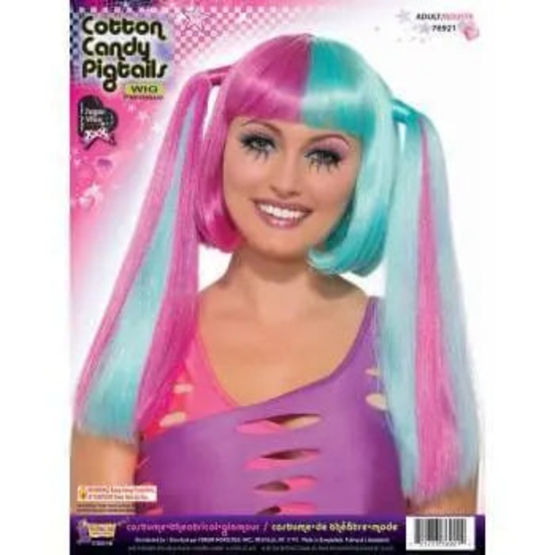 Wig- Cotton Candy Pigtails