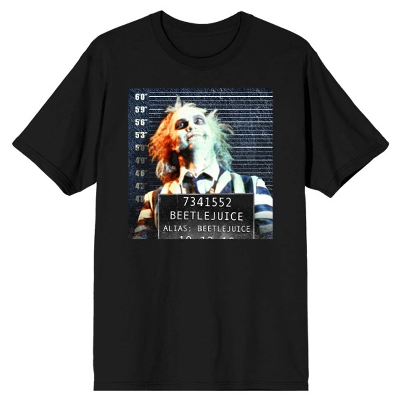 Beetlejuice Mug Shot T-Shirt for Adults