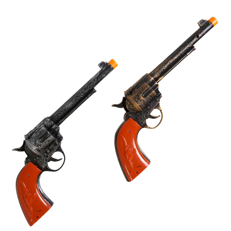 Plastic Cowboy Toy Gun, Assortment, 1 Count