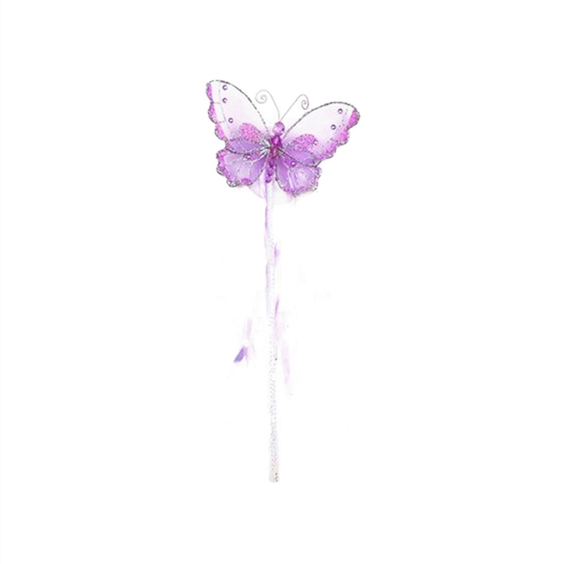 Purple Butterfly Fairy Wand, 5.5 Inches, 1 Count