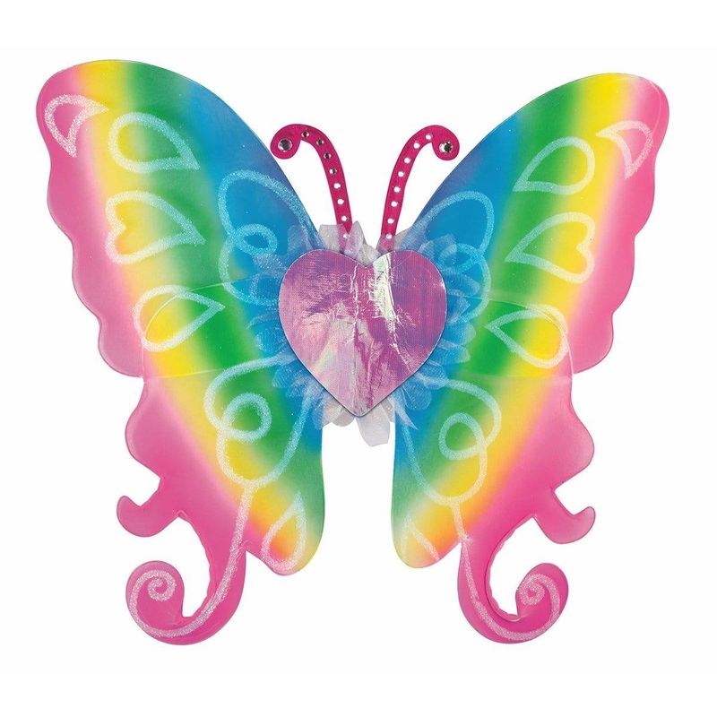 Rainbow fairy wings