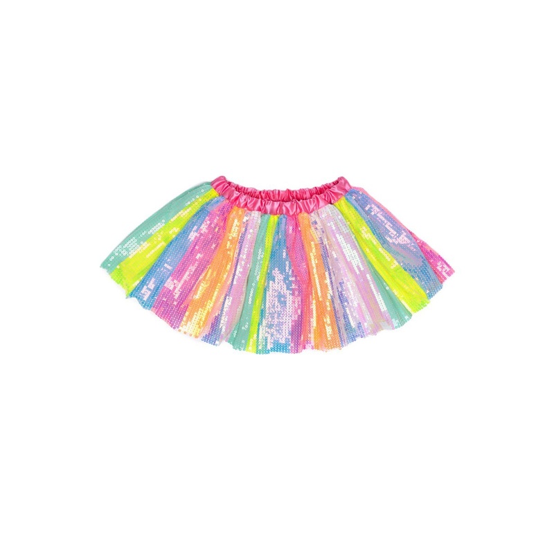 Stripy Sequins Skirt for Kids