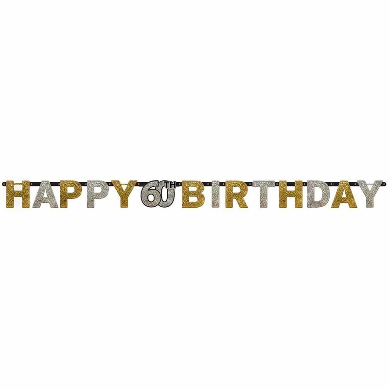 60th Sparkling Celeb - Letter Banner 7ft