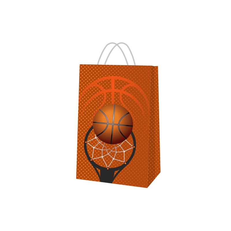 Basketball Surprise Paper Bags, 6 Count