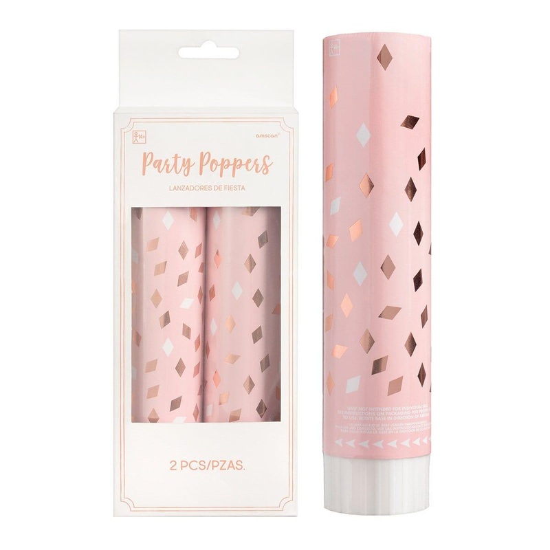 Blush Birthday - Confetti Poppers, 2 Count