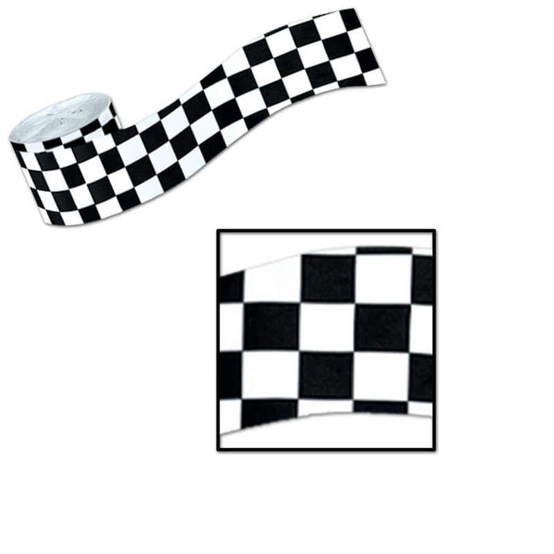 Checkered Crepe Streamer