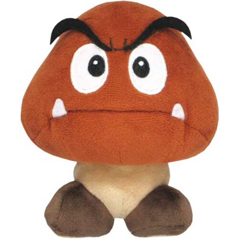 Super Mario Bros Goomba Plush, 6 Inches