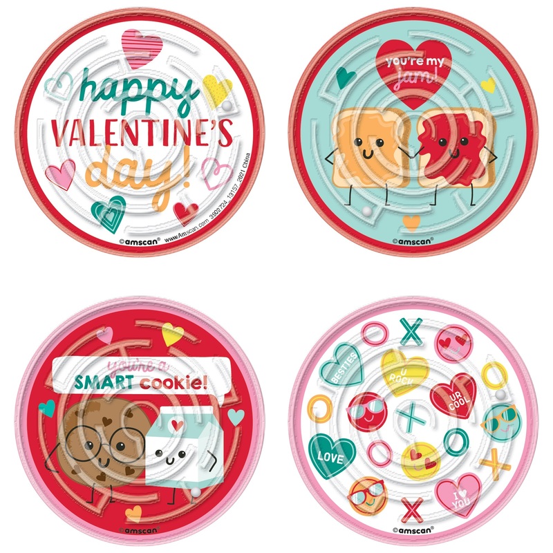 Valentine's Day Maze Puzzles, 12 Count