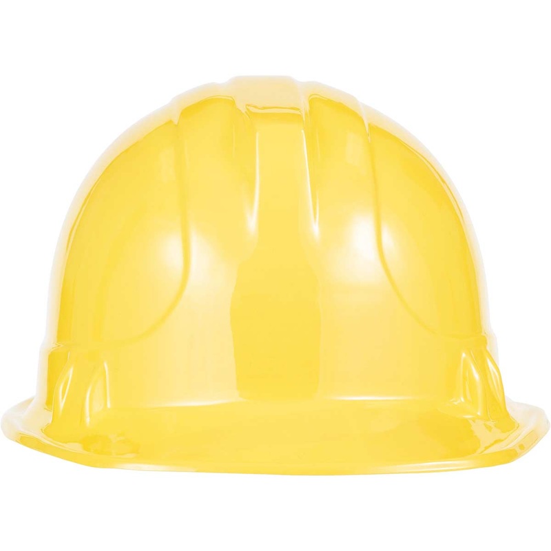 Yellow Plastic Construction Hat for Kids