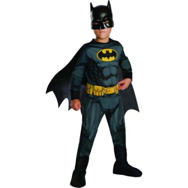 Batman Classic Costume for Kids, Jumpsuit and Cape