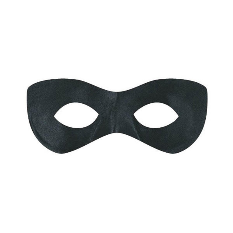 Black super hero mask for adults