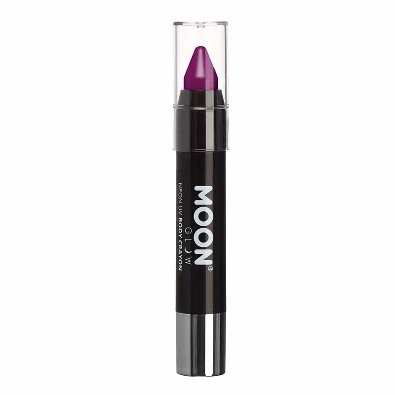 Moon purple neon UV face & body crayon