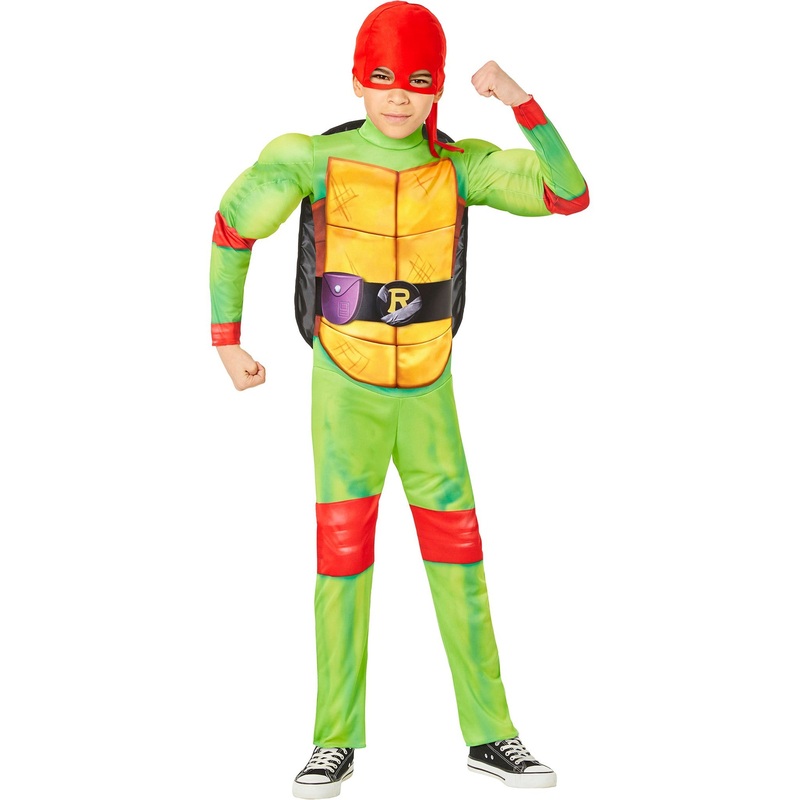 Raph Costume for Kids, Teenage Mutant Ninja Turtles: Mutant Mayhem, Red and Green Jumpsuit