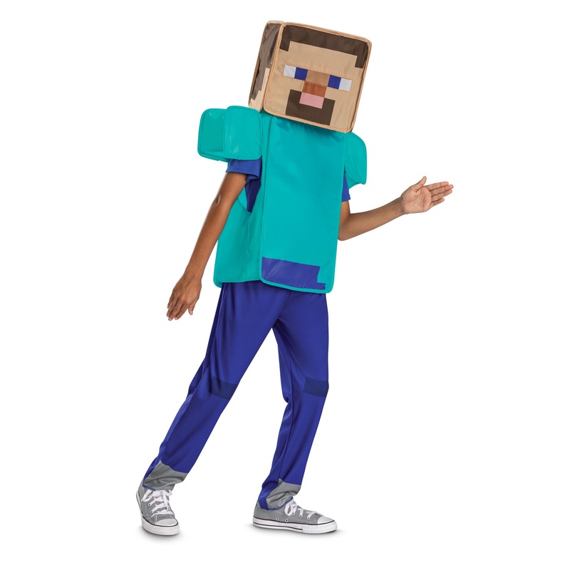 Steve Pop Out Costume for Kids, Minecraft