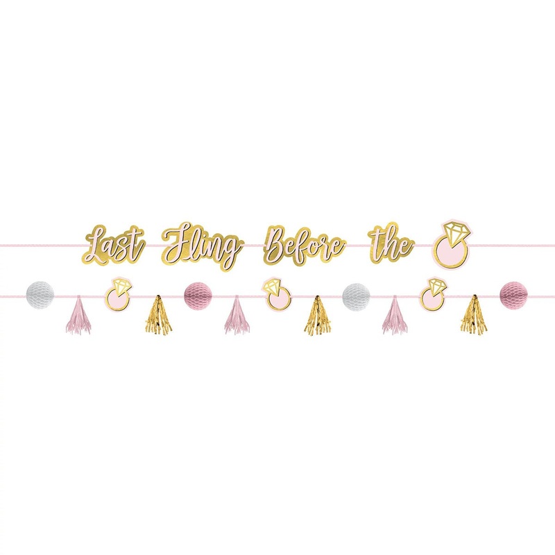Bridal Shower Gold Double Banner, Luxurious Shower Collection, 2 count