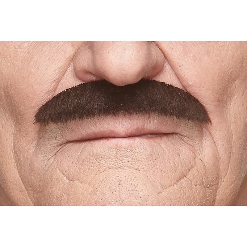 Dark Brown Mustache, 1 Count
