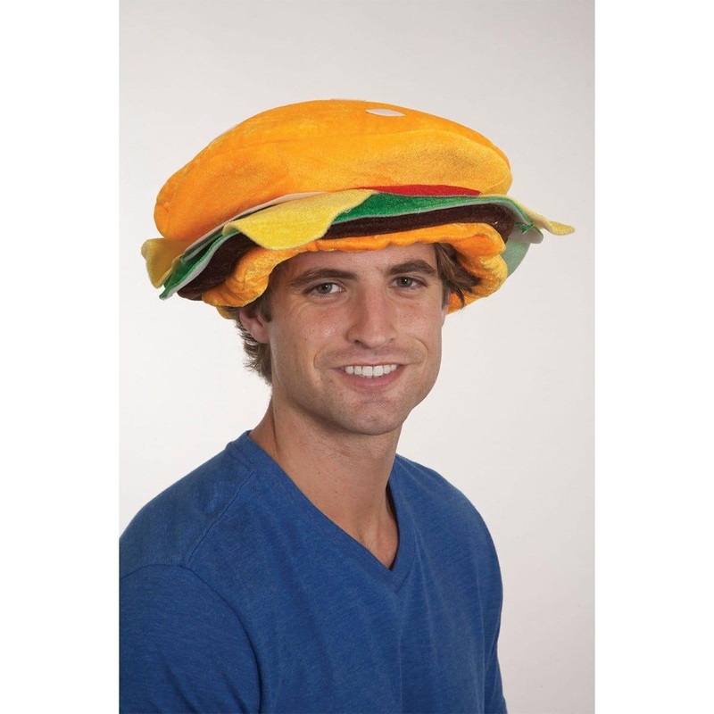Hamburger hat for adults