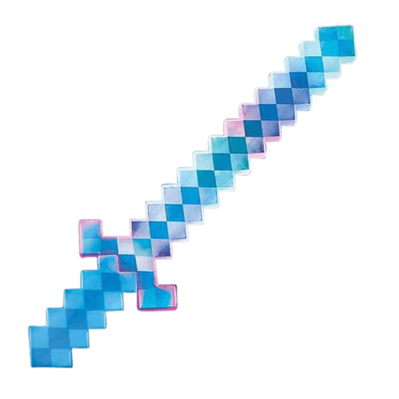 Light-Up Blue Pixel Sword