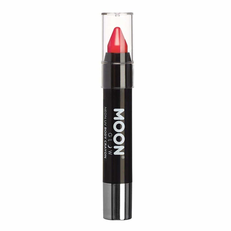 Moon red neon UV face & body crayon