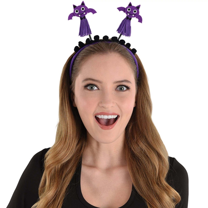 Purple Flying Bats Headbopper for Adults