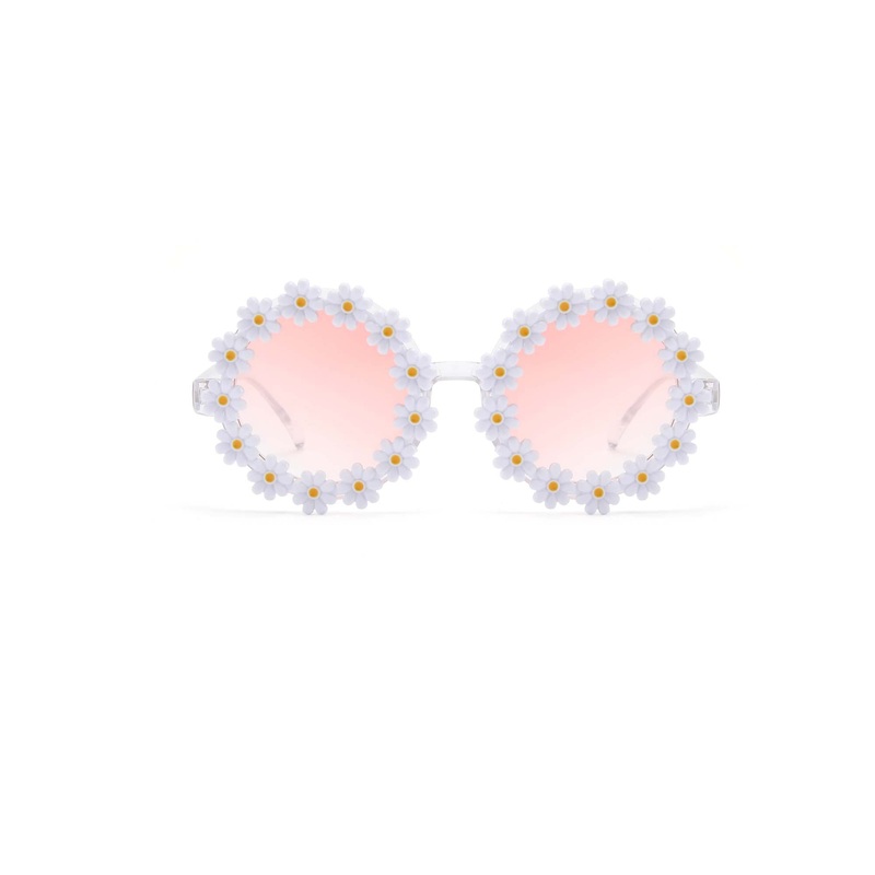 White Daisy Sunglasses for Adults