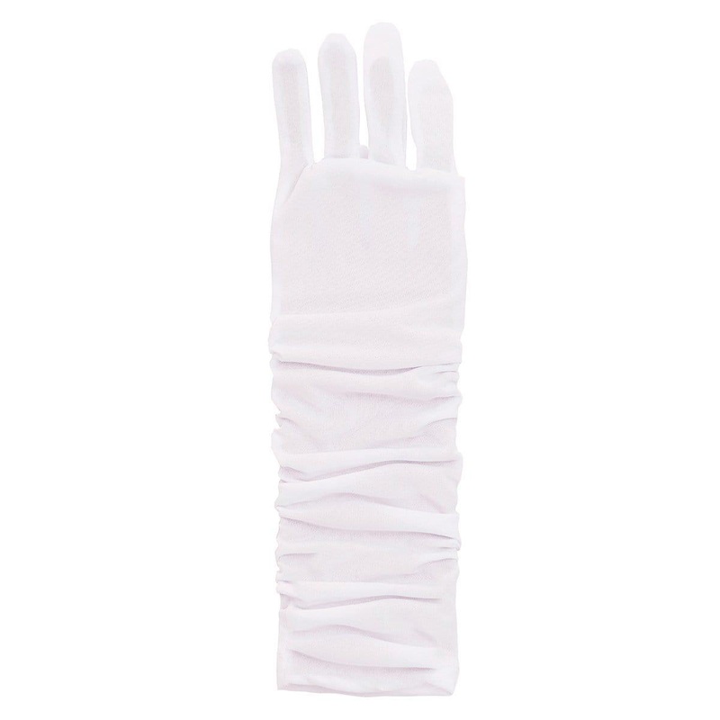White princess gloves for girls