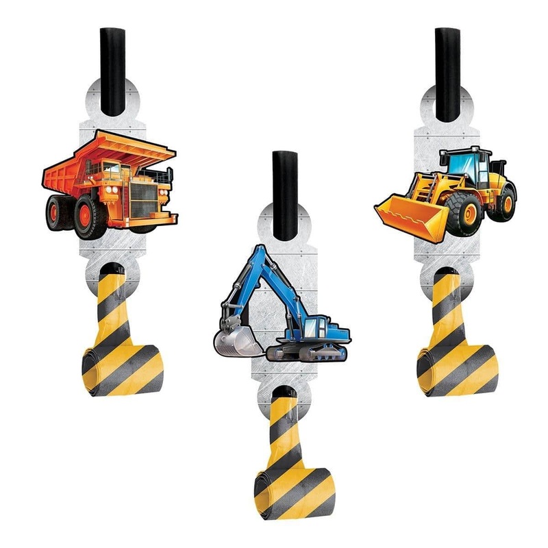 Big Dig Construction blowouts, 8 per package