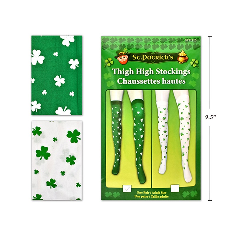 St-Patrick's Day Thigh High Stockings, Assortment, 1 Count