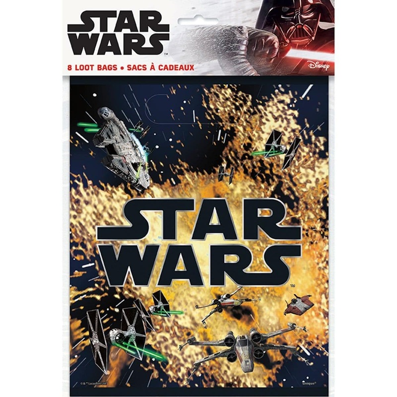 Star Wars favor bags, 8 per package