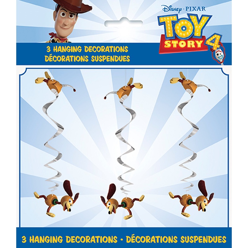 Toy Story Birthday Spiral Decoration Kit with Cutouts, Disney, 26 Inches, 3 Count