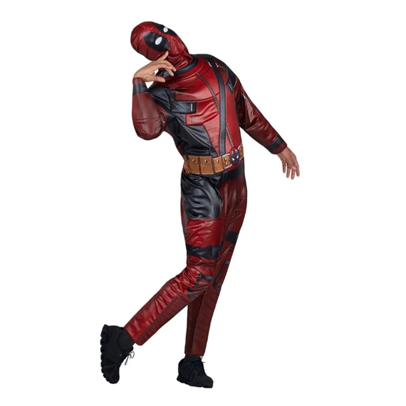 Marvel Deadpool Costume for Adults, Padded Jumpsuit